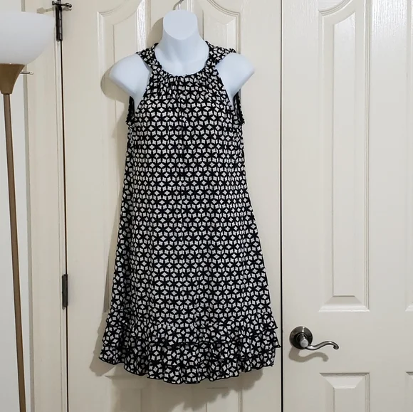 princess polly baby blue dress black and white 80s dancing dress. DM for exact main image 1